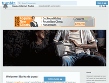 Tablet Screenshot of hausaradio.net